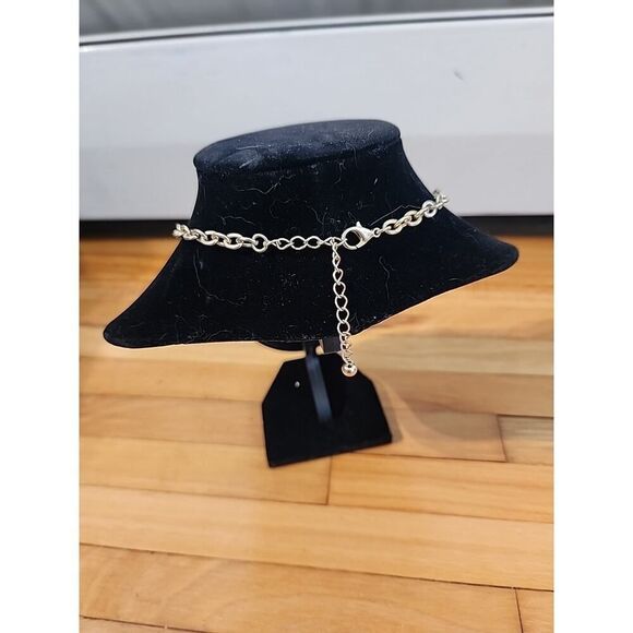 Kenneth Cole Necklace Gold Tone with Faux Amber Orange Yellow - Picture 3 of 3